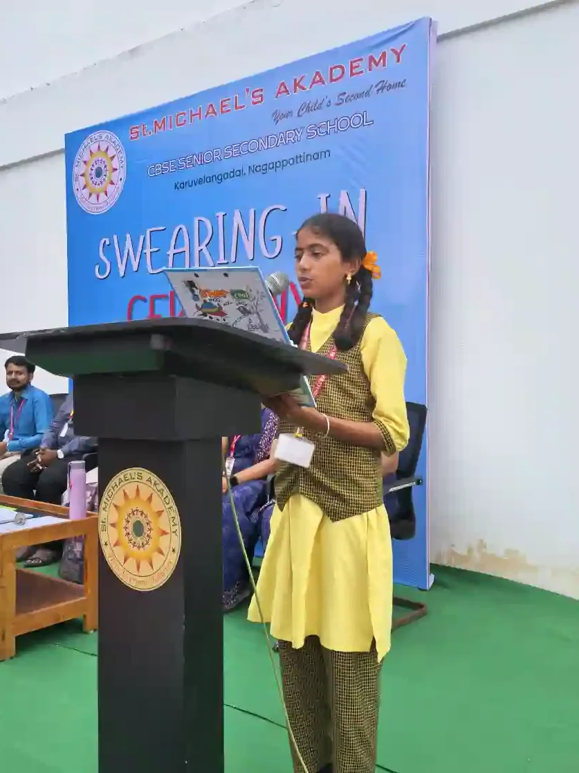 Signing the Declaration of Commitment - St. Michael's Student Council 2025