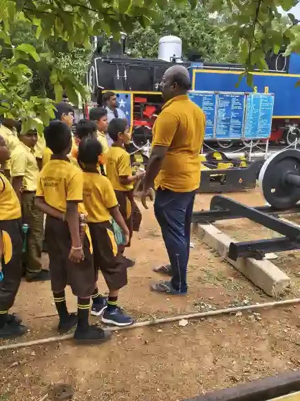 St. Michael’s Students Explore India’s Rail Legacy at Trichy Rail Museum